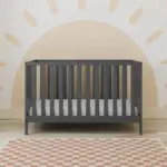 Storkcraft Sunset 4 in 1 Convertible Baby Crib, Gray