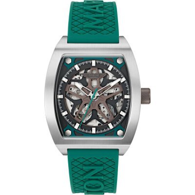 Thrill 41 mm Sporty skeletonized automatic watch with tonneau titanium case