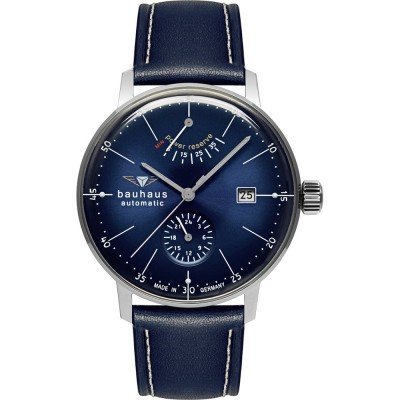 Dessau 41 mm German automatic watch with power reserve indicator and 24h dial