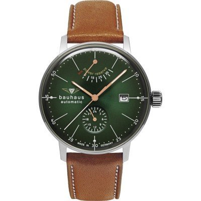 Dessau 41 mm German automatic watch with power reserve indicator and 24h dial