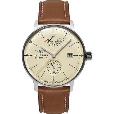 Dessau 41 mm German automatic watch with power reserve indicator and 24h dial