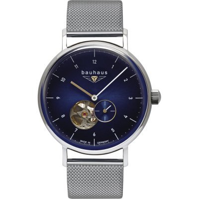 Classic 41 mm German made minimalist automatic watch with open heart