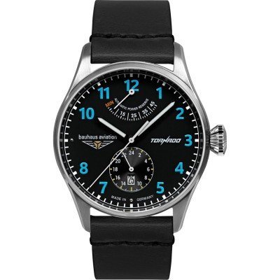 Aviation Tornado 42 mm German automatic aviator watch with power reserve indicator