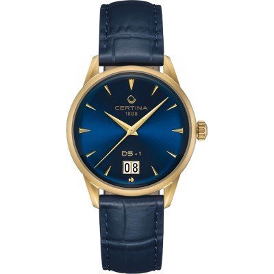 DS-1 Powermatic 80 41 mm Matte gold toned automatic gents watch with big date