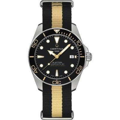 DS Action Powermatic 80 40.5 mm Swiss made shock resistant steel automatic diver with date