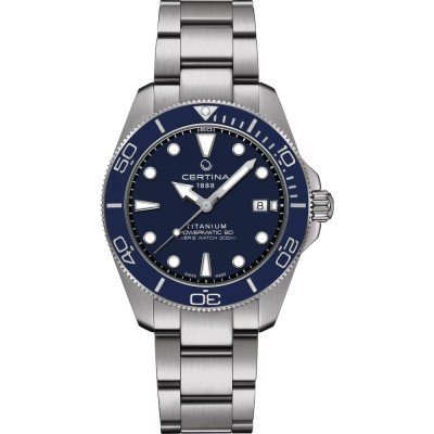 DS Action Powermatic 80 40.5 mm Swiss made shock resistant titanium automatic diver with date