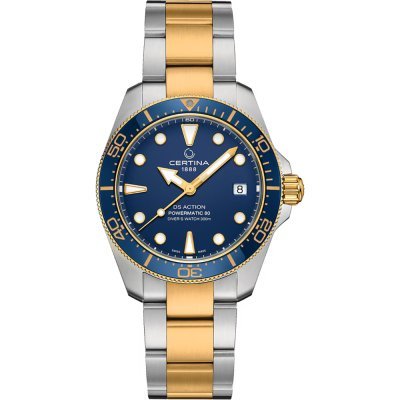 Ds Action 38 mm Swiss made automatic ISO 6425 diving watch with date
