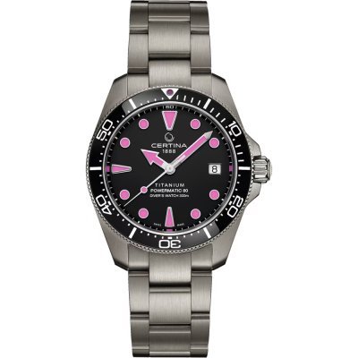 Ds Action 38 mm Swiss made titanium automatic ISO 6425 diving watch