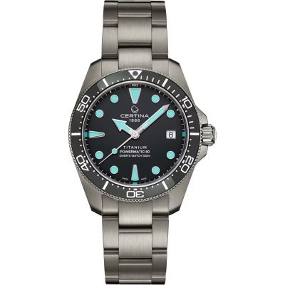 Ds Action 38 mm Swiss made titanium automatic ISO 6425 diving watch