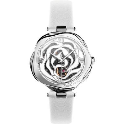 R-Series Danish 32 mm Set: Flower shaped automatic ladies watch with flower necklace