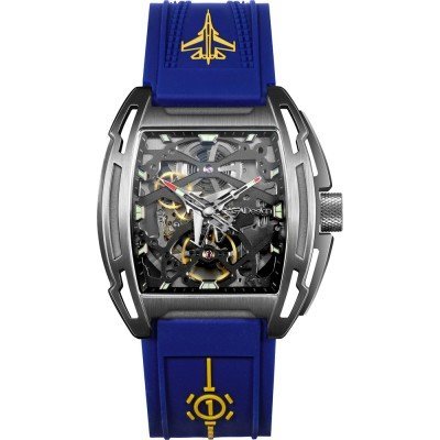 Z-Series Aircraft Carrier 40.8 mm Tonneau automatic skeleton watch with T-shirt