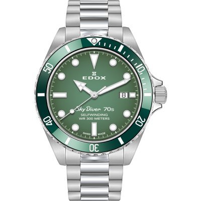 Skydiver 42 mm Swiss retro style automatic diving watch