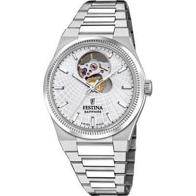 Rivé Collection 35 mm Swiss made open heart automatic ladies watch