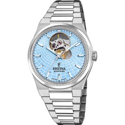 Rivé Collection 35 mm Swiss made open heart automatic ladies watch