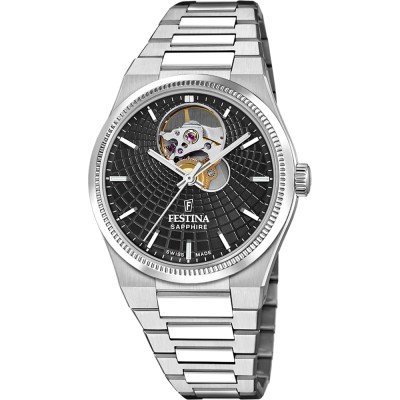 Rivé Collection 35 mm Swiss made open heart automatic ladies watch
