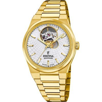 Rivé Collection 35 mm Swiss made open heart automatic ladies watch