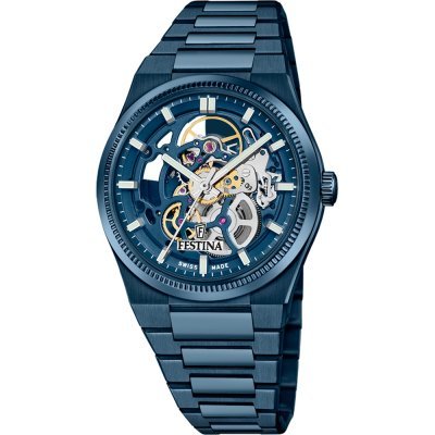 Automatic 40 mm Swiss made automatic skeleton watch