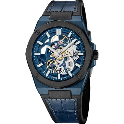 Automatic 42 mm Swiss made automatic skeleton watch