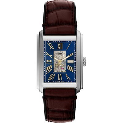 Carraway 30 mm Vintage design rectangular automatic watch with open heart