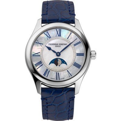Elegance Luna 36 mm Swiss automatic moonphase watch with 56 diamonds