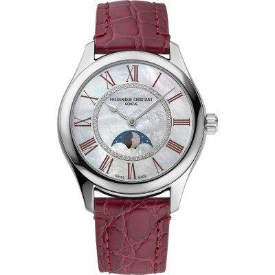 Elegance Luna 36 mm Swiss automatic moonphase watch with 56 diamonds