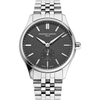 Index 39 mm Swiss made automatic gents watch with small second