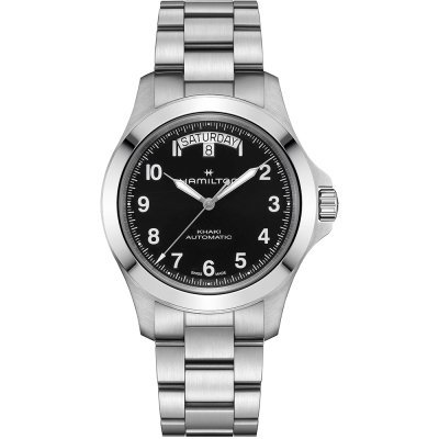 Khaki Field King 40 mm Swiss made automatic watch with big day-date