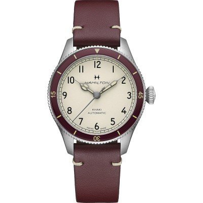 Khaki Pilot Pioneer 38 mm Swiss made vintage look automatic watch