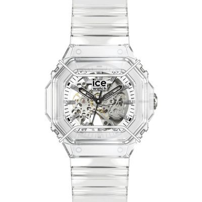 Bewatch 2 48 mm Sporty skeletonized automatic watch with resin case and bullbars