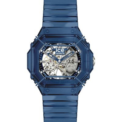 Bewatch 2 48 mm Sporty skeletonized automatic watch with resin case and bullbars
