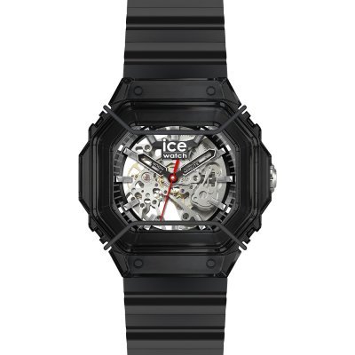 Bewatch 2 48 mm Sporty skeletonized automatic watch with resin case and bullbars