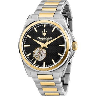 Velocità Automatic 41 mm Stainless steel automatic watch with open heart