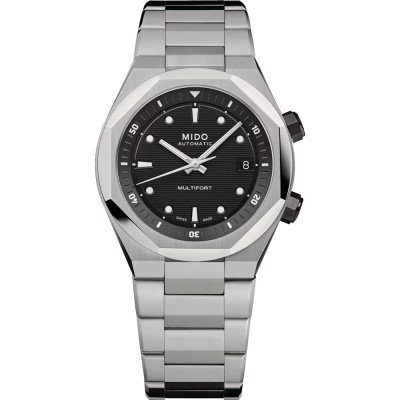 Multifort 8 Two Crowns 40 mm Swiss automatic watch with octagonal bezel and internal rotating bezel