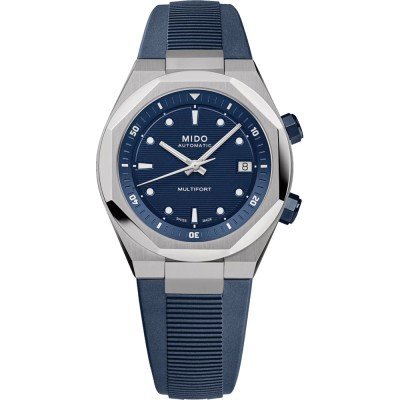 Multifort 8 Two Crowns 40 mm Swiss automatic watch with octagonal bezel and internal rotating bezel