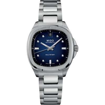 Multifort TV 35 34.2 mm Swiss made automatic watch with square TV case and date