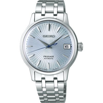Presage - Cocktail Time 'Skydiving' 34 mm Automatic stainless steel ladies watch with date