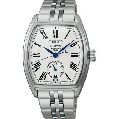 Presage Craftsmanship 36 mm Special edition automatic watch with tonneau case and enamel dial