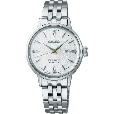 Presage - Cocktail Time 30.3 mm Automatic ladies watch with structured dial and diamonds