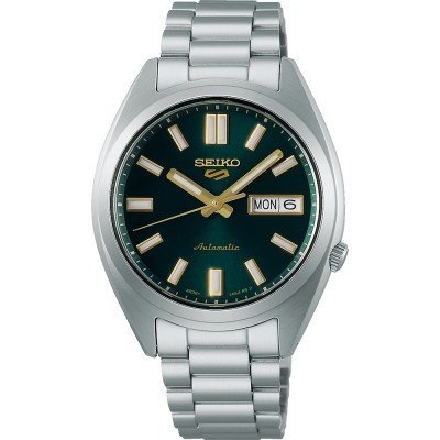 Seiko 5 Sports - SNXS Series ‘Green Tie’ 37.4 mm Stainless steel automatic watch with day-date