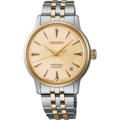 Presage - Cocktail Time ‘Frozen Banana Daiquiri’ 34 mm Automatic watch with cocktail inspired design and 4 diamond indices
