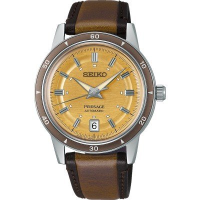Presage - Style 60’s 39 mm Strainless steel automatic watch with date