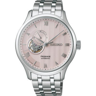 Presage - Japanese Garden ‘Kyoto Cherry Blossom’ 41.8 mm Elegant automatic watch with open heart and 24h dial