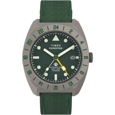 Expedition Pioneer Automatic GMT 41 mm Titanium automatic outdoor dual time watch