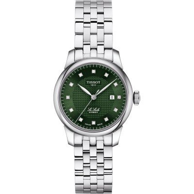 Le Locle 29 mm Swiss made automatic ladies watch with diamond indices