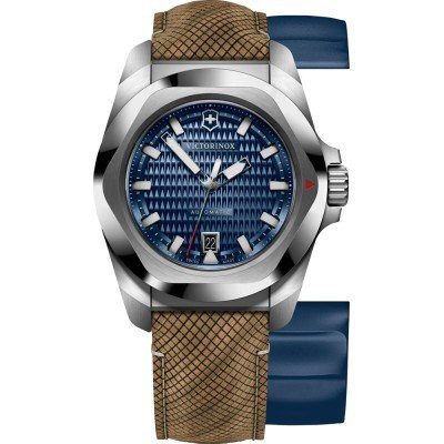 I.N.O.X. 41 mm Gift Set: Swiss made shock resistant watch with extra strap and accessories wallet