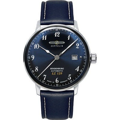 LZ129 Hindenburg 40 mm German made automatic watch with date