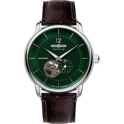 LZ 120 Bodensee 40 mm German made automatic watch with open heart