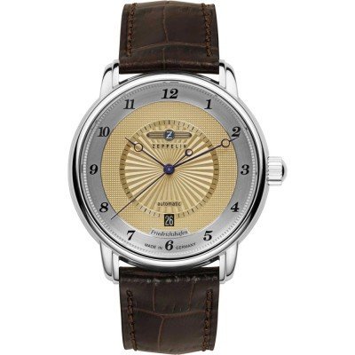 Friedrichshafen 40 mm Automatic watch with 'Clus de Paris' embossed dial and Swiss movement