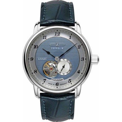 Friedrichshafen 40 mm German made automatic watch with open heart and 'Clus de Paris' dial
