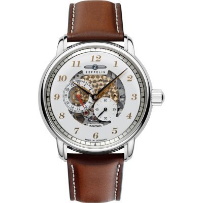 New Captain's Line 42 mm German automatic skeleton watch with 24h indicator and small second